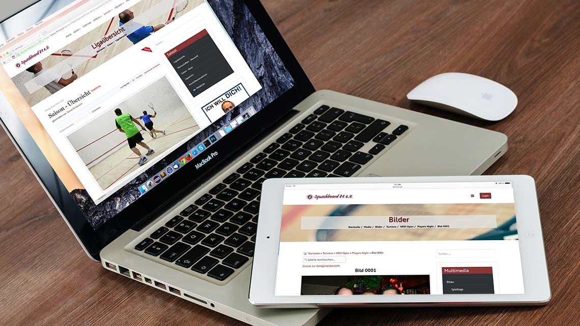Homepage - History vom Squashboard Münster