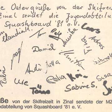 Postkarte Zinal 1989_1
