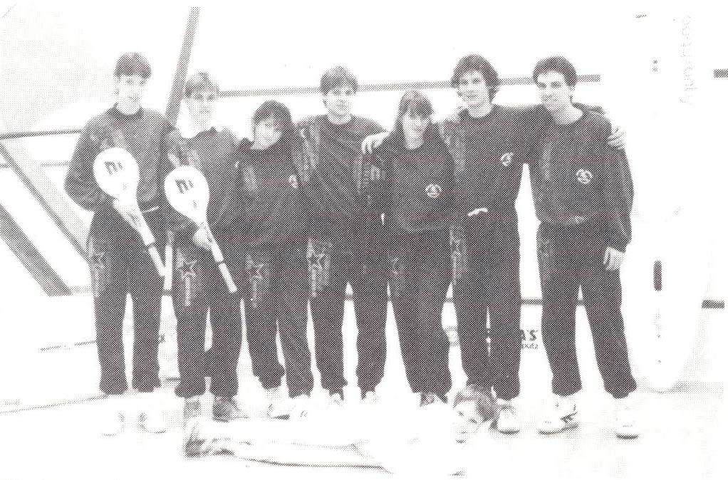 Die Jugendmannschaft von Squashboard 81 mit Jugendtrainer