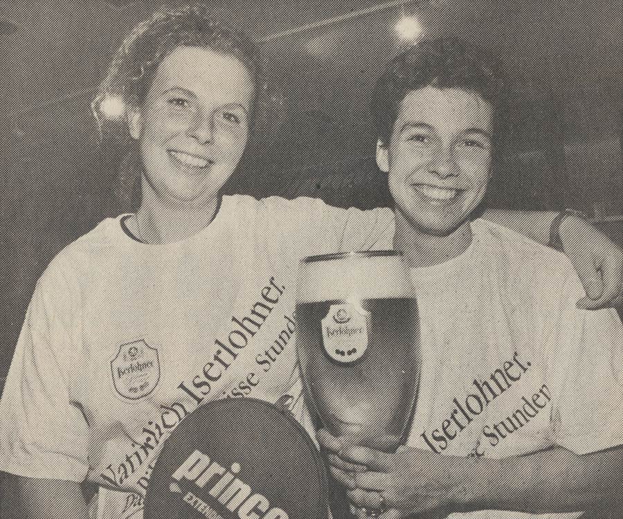 Die Endspielgegnerinnen der Damen-A-Klasse: Cordula Pfannschmidt und Britte Johannsen