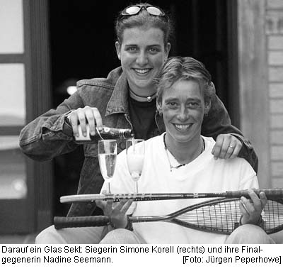 Damenfinale: Simone Korell - Nadine Seemann