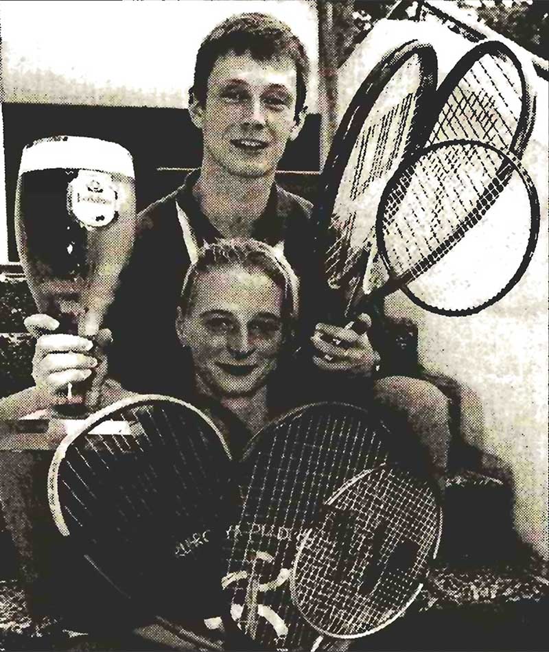 Sieger des 13. Racket-Triathlons: Thomas Knaack und Tanja Scheer