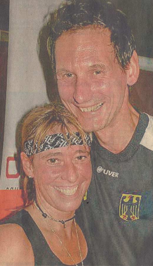 Weltmeisterin Korell und ihr Erfolgs-Trainer Brandt Weltmeisterin Korell und ihr Erfolgs-Trainer Brandt