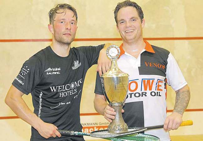 Tim Weber (rechts) konnte sich gegen Teamkollegen André Haschker durchsetzten.