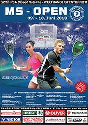 MS-Open 2018 - Plakat Squashturnier MS-Open 2018 - Plakat Squashturnier