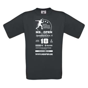 MS-Open 2018 - Turniershirt - dark grey MS-Open 2018 - Turniershirt - dark grey