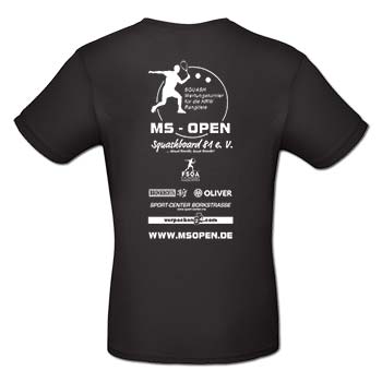 MS-Open 2019 - Turniershirt - schwarz MS-Open 2019 - Turniershirt - schwarz