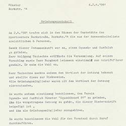 40 Jahre Squashboard - Gründungsprotokoll 1 40 Jahre Squashboard - Gründungsprotokoll 1