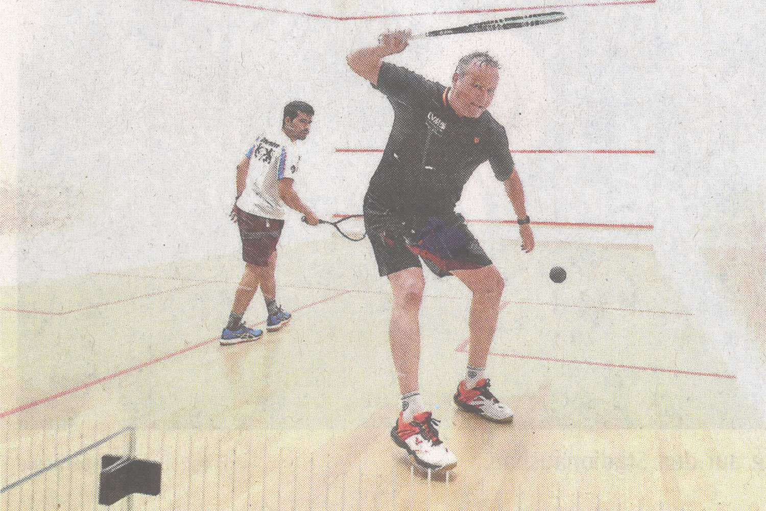 Squashboarder Christian Meyer (vorn) musste sich im Finale Omar Camacho geschlagen geben: Squashboarder Christian Meyer (vorn) musste sich im Finale Omar Camacho geschlagen geben: